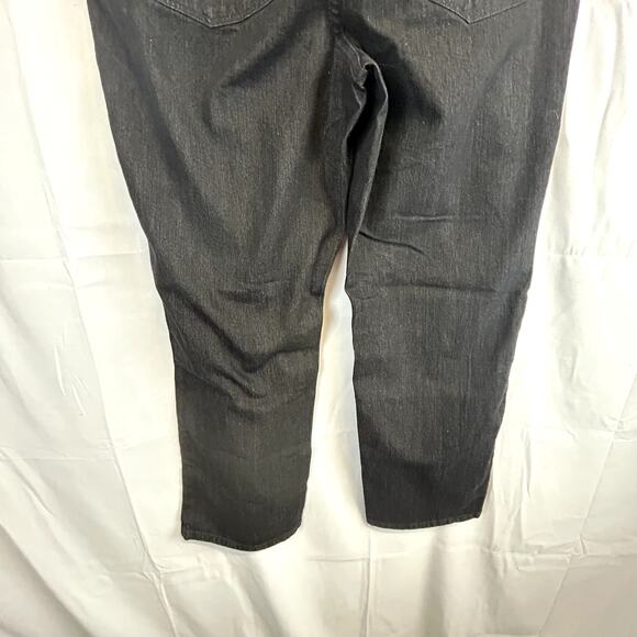 CJ Banks Jeans Women size 16W Petite stretch 36x29 Black straight - Picture 10 of 12